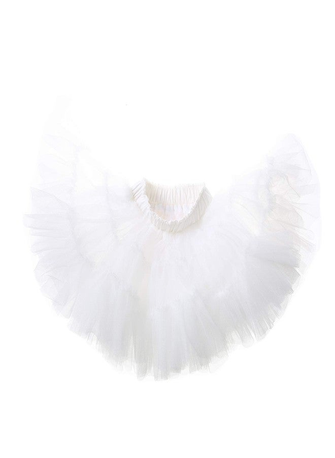 elamccor Baby Tutu Skirt Toddler Little Girls'Ballet Dance Tulle Skirt 1-10T White - Image 3