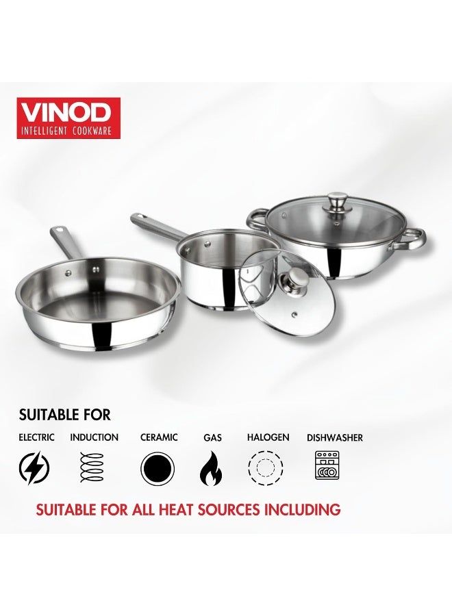 VINOD طقم أواني الطهي من الفولاذ المقاوم للصدأ فينود مودينا 5 قطع - Image 5
