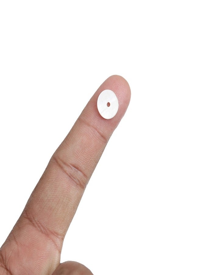 Embroiderymaterial Single Hole Round Mother of Pearl Buttons for Embelishment, Sewing and Crafting (72 Pieces, Cream) (10 MM) - Image 4