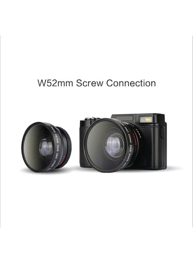 Generic E-commerce Digital Camera Video Camera 48 Million Full HD 4K With Flip HD Screen R2S-Body Color:Standard English Version Black  - Image 3