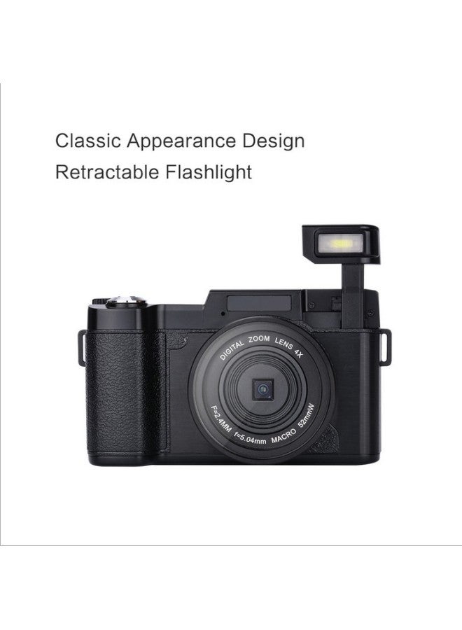 Generic E-commerce Digital Camera Video Camera 48 Million Full HD 4K With Flip HD Screen R2S-Body Color:Standard English Version Black  - Image 5