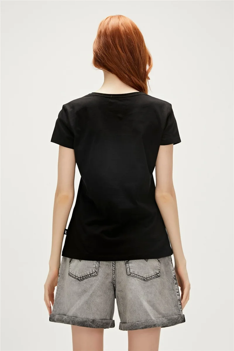 باد بير Frog T-Shirt Black Printed Women's T-Shirt10