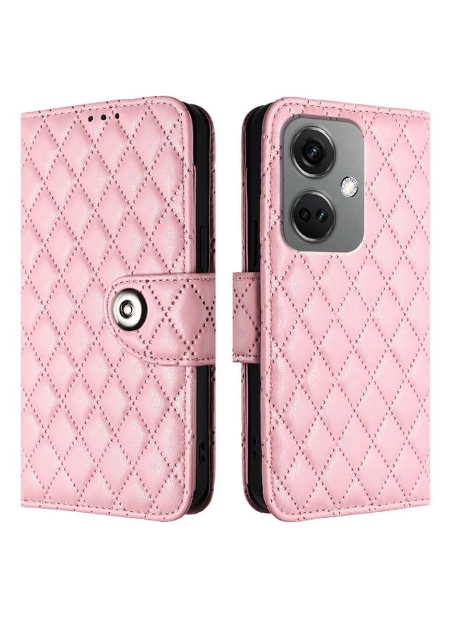 اس-توب جراب لهاتف OnePlus Nord CE3 مصنوع من الجلد بتصميم معيني مع حبل تعليق - Image 2