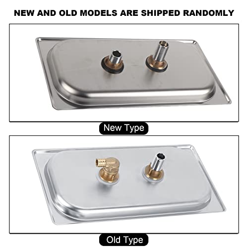 TOPINCN Cup Washing 114mm Diameter 201 Stainless Steel Machine Rinser Pitcher Drain and Drip Tray for Bar Coffee Shop G1/2in - Image 3