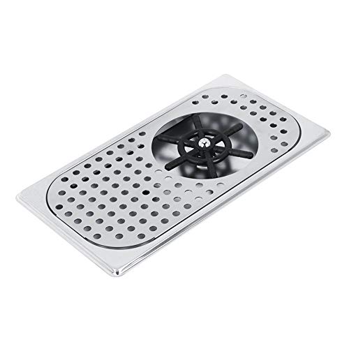 TOPINCN Cup Washing 114mm Diameter 201 Stainless Steel Machine Rinser Pitcher Drain and Drip Tray for Bar Coffee Shop G1/2in - Image 1