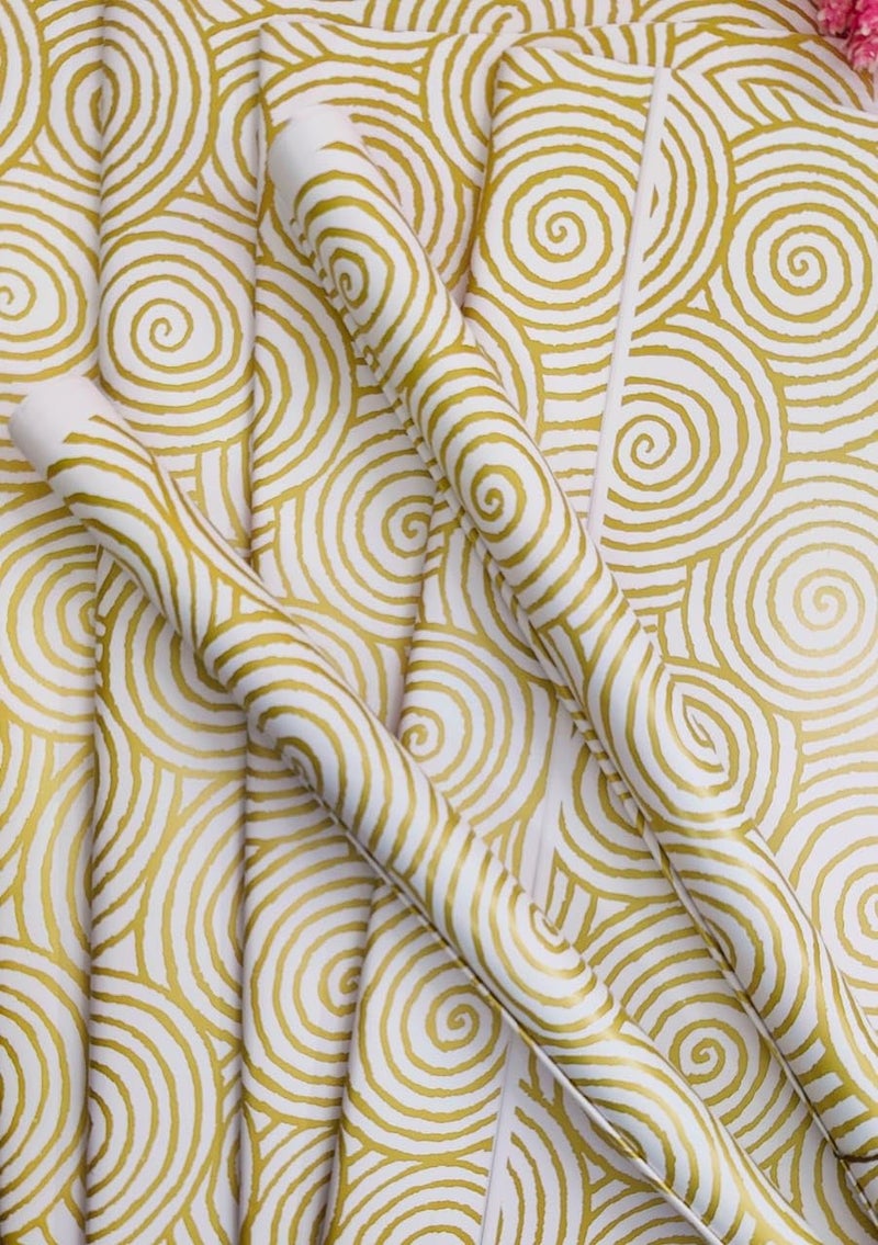 Tera13 TERA 13 Golden Gift Wrapping Paper Sheets, Gift Wrapping Paper Sheet, Gift Wrap Roll, Gift Cover Rapping Paper, Gift Packing Materials, Golden Gift Wrapping Paper (10pcs) - Image 5