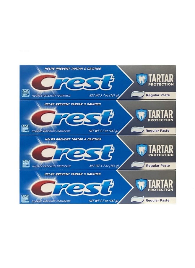 Crest Crest Tartar Protection, Regular Paste, 5.7 ounces (Pack of 4)  - Image 1