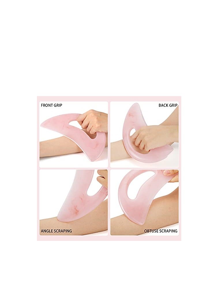 Loquat AICNLY Large gua sha Massage Tool, Lymphatic Drainage Massager,Muscle Scraping Massage Tools,Body Sculpting Anti Cellulite Tools for Man and Women (Pink) - Image 3