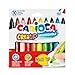 CARIOCA Creatip Washable Markers for Kids 10 Felt Tip Pens Double Stroke Maxi Tip Super Washable NonToxic Blocked Tip with Ventilated Cap Ideal for Christmas Gifts Made in Italy - Image 3