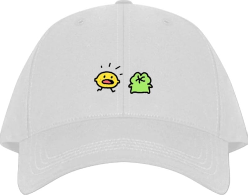 Frog Plain unisex baseball cap White 11