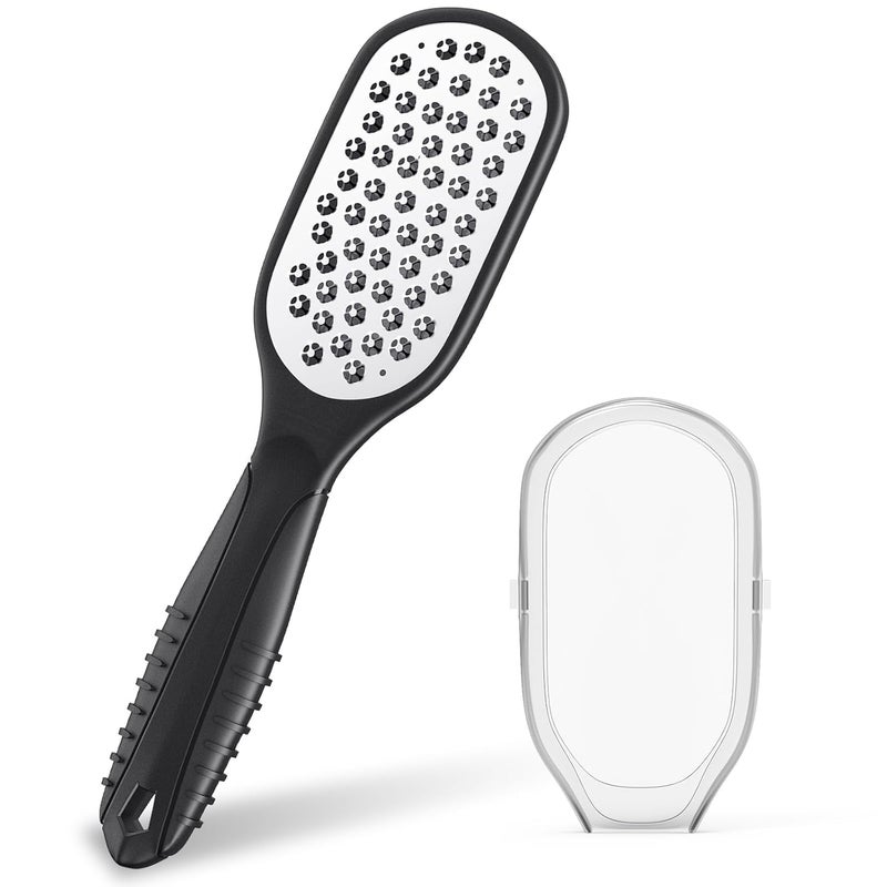 Foot Rasp Foot File and Callus Remover Professional Foot Care Pedicure Stainless Steel File to Remove Hard Skin Can Be Used On Both Wet and Dry Feet AsonTao