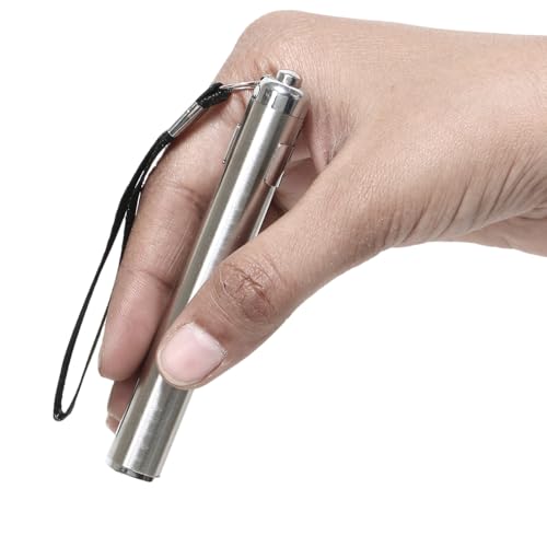 DPCP LED Pen Torch for Doctors - Medical Examination Penlight with Pocket Clip, Durable, Bright, and Reliable Diagnostic Tool for Healthcare Professionals Medical Student and Clinic Uses Silver - Image 1