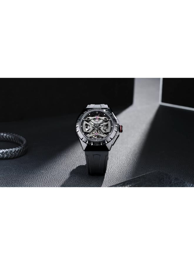 TSAR BOMBA Men's Rubber Automatic Watch TB8804A-01 - 316L Stainless Steel mm - Image 5