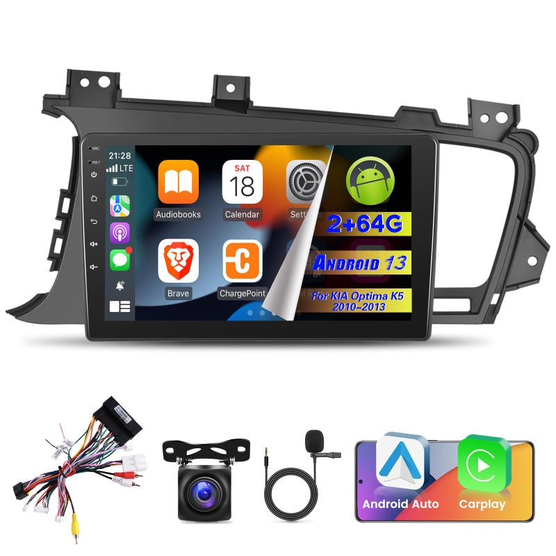 EKAT 264G Car Radio for KIA Optima K5 20102013 9 inch Android 13 Touch Screen KIA K5 Stereo CarplayAndroid AutoHiFi AudioSWCBluetooth25D Screen - Image 2