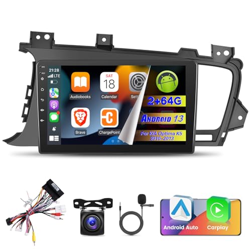 EKAT 264G Car Radio for KIA Optima K5 20102013 9 inch Android 13 Touch Screen KIA K5 Stereo CarplayAndroid AutoHiFi AudioSWCBluetooth25D Screen - Image 1