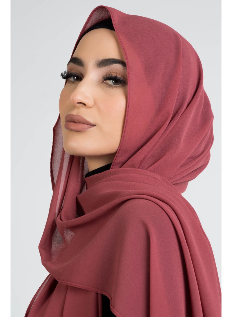 طقم حجاب شيفون فاخر من BLOOM – 4 قطع للنساء | ناعم، خفيف الوزن، وقابل للتنفس بالألوان: الأبيض، البني الشوكولاتة، البيج النيود، وسيينا - Image 2