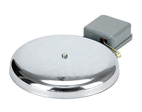 swaggers Metal Electric Gong Industrial School College Factory Bell, 12 inch, Silver - Image 1