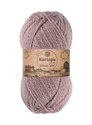 Kartopu K713 Melange Wool Knitting Yarn – 100g, 170m | Soft Wool Blend for Accessories & DIY Projects (Purple) - pzsku/Z5A5E83796E80DB488BE4Z/45/1753020220/7d032f3f-92bb-4eb0-b279-229d4b5efce4