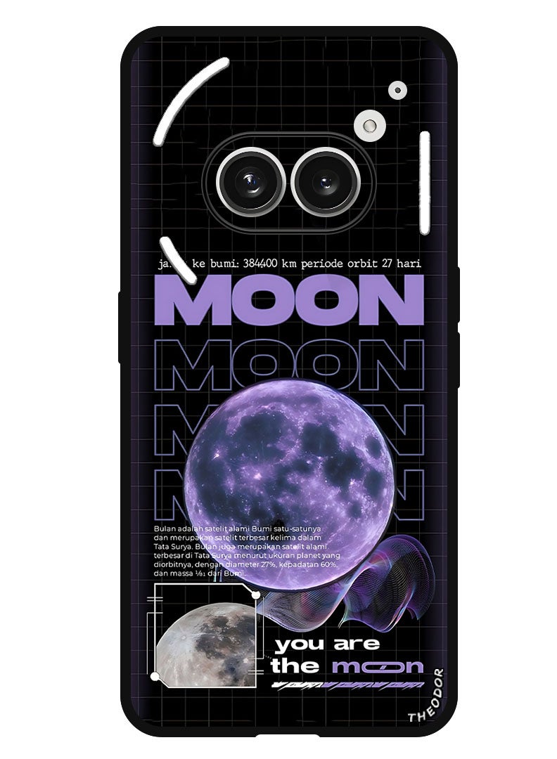 Theodor Protective Case Anti Scratch Shock Proof Bumper Cover For Nothing Phone (2A) Plus - Nothing Phone (2A) you are the moon - Image 1