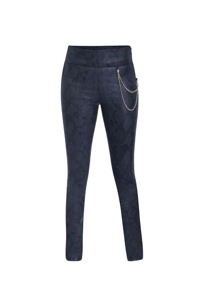 Ziavie Leather pants with side chain