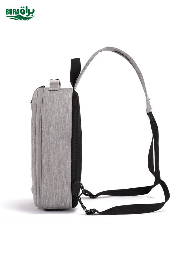 BURAQ Waterproof Drone Single Backpack Chest Storage Bag for DJI Mavic Mini 2(Grey) - Image 4