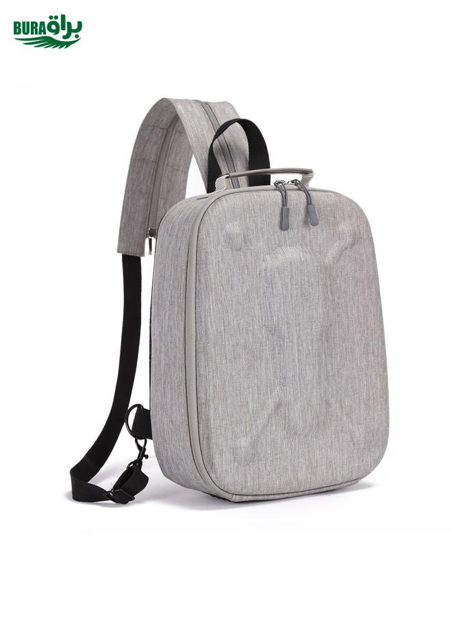 BURAQ Waterproof Drone Single Backpack Chest Storage Bag for DJI Mavic Mini 2(Grey) - Image 2