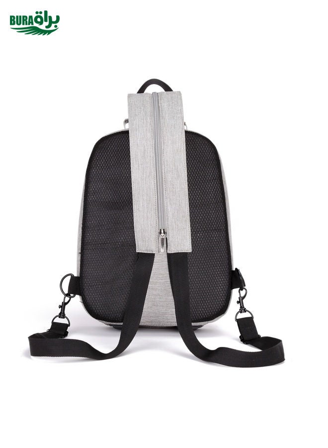 BURAQ Waterproof Drone Single Backpack Chest Storage Bag for DJI Mavic Mini 2(Grey) - Image 5