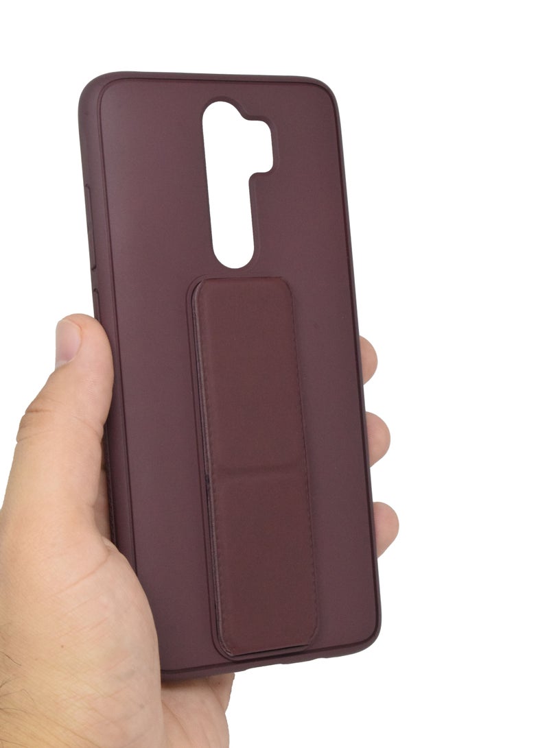 بورتوني جراب واقٍ من السيليكون مقاوم للصدمات مع حامل قبضة الإصبع RM Note 8 Pro - Image 3