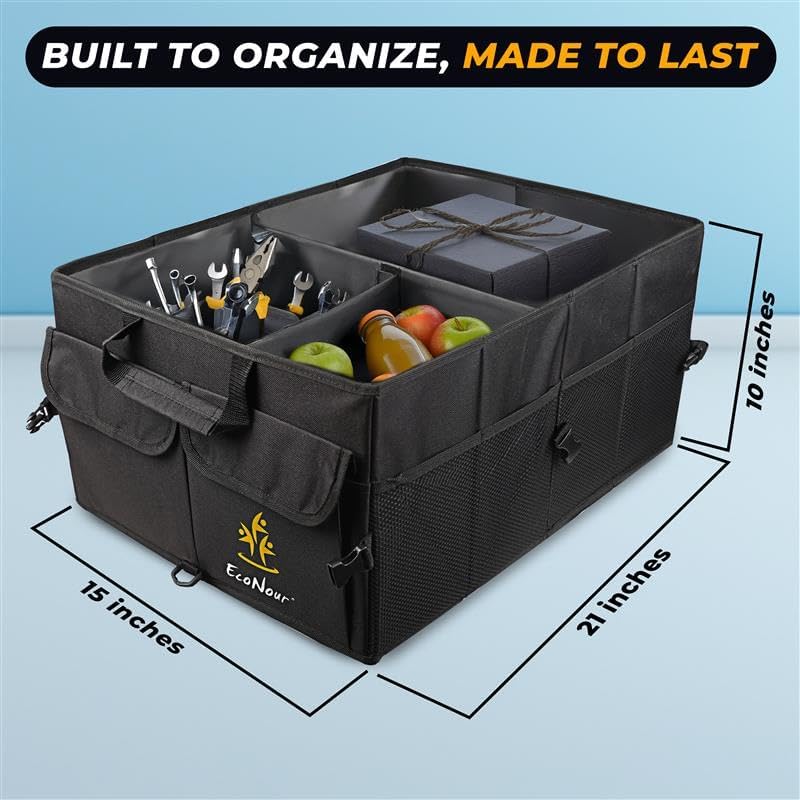 EcoNour Collapsible Trunk Organizer for Car - Image 2