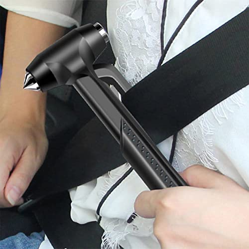 SYGA Emergency Window Breaking Tool with Long Handle, Escape LifeSaving Hammer Car Safety Hammer for Large Car, Bus - Black - Image 4