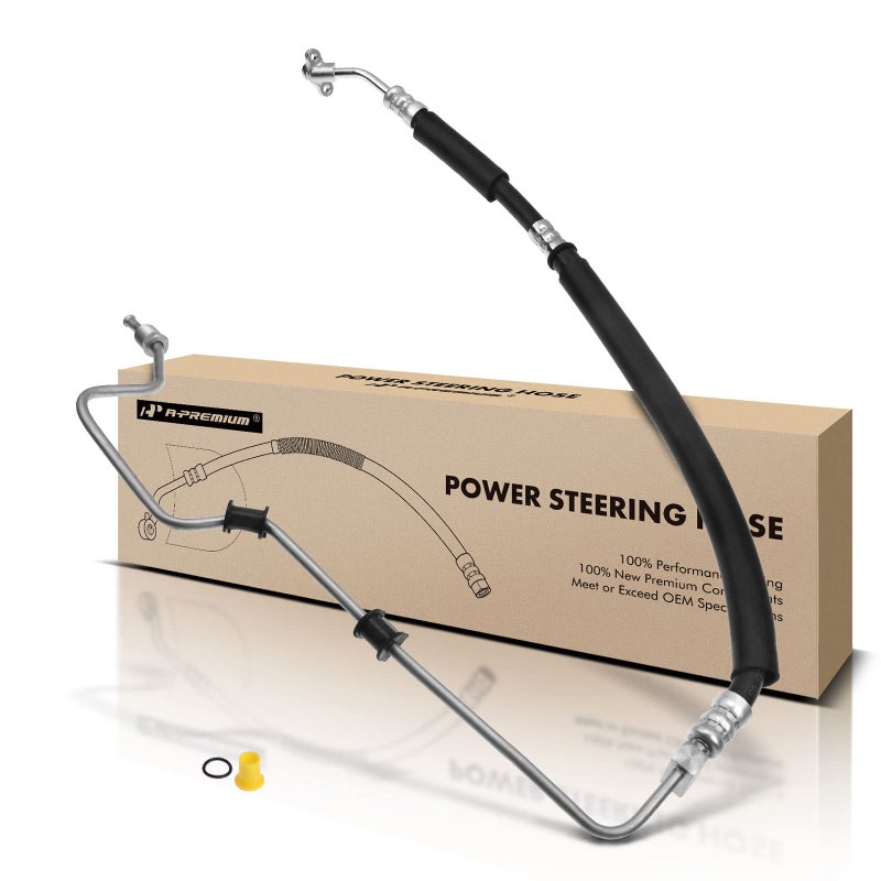 A-Premium APremium Power Steering Pressure Hose Line Assembly Compatible with Honda Accord 20082012 Crosstour 20122015 24L with Oring Pump To RackGear