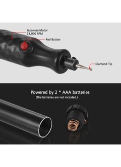Loquat Cordless Electric Micro Engraving Pen Black  - Image 3