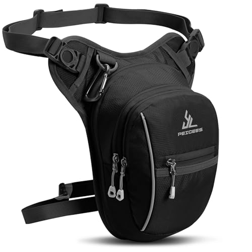 Peicees Leg Bag for Men Fanny Packs Women Men Outdoor Thigh Bags Motorcycle Ride Crossbody Backpack - Image 1