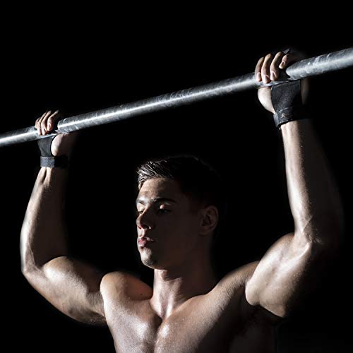 ProsourceFit Gymnastics Hand Grips PU Leather Pair for Pull-Ups, Weight Lifting and Kettlebell Exercises, S-M - Image 5