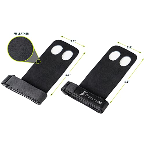 ProsourceFit Gymnastics Hand Grips PU Leather Pair for Pull-Ups, Weight Lifting and Kettlebell Exercises, S-M - Image 2