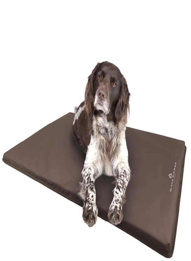 Black Sierra Equipment Black Sierra Extra Large Dog Kennel Pad, 1 Inch Thick Padding Measures 32" x 22", Water Resistant Crate Cushion for Hunting or Travel, Durable and Slip Resistant Pet Bedding Mat - Image 1
