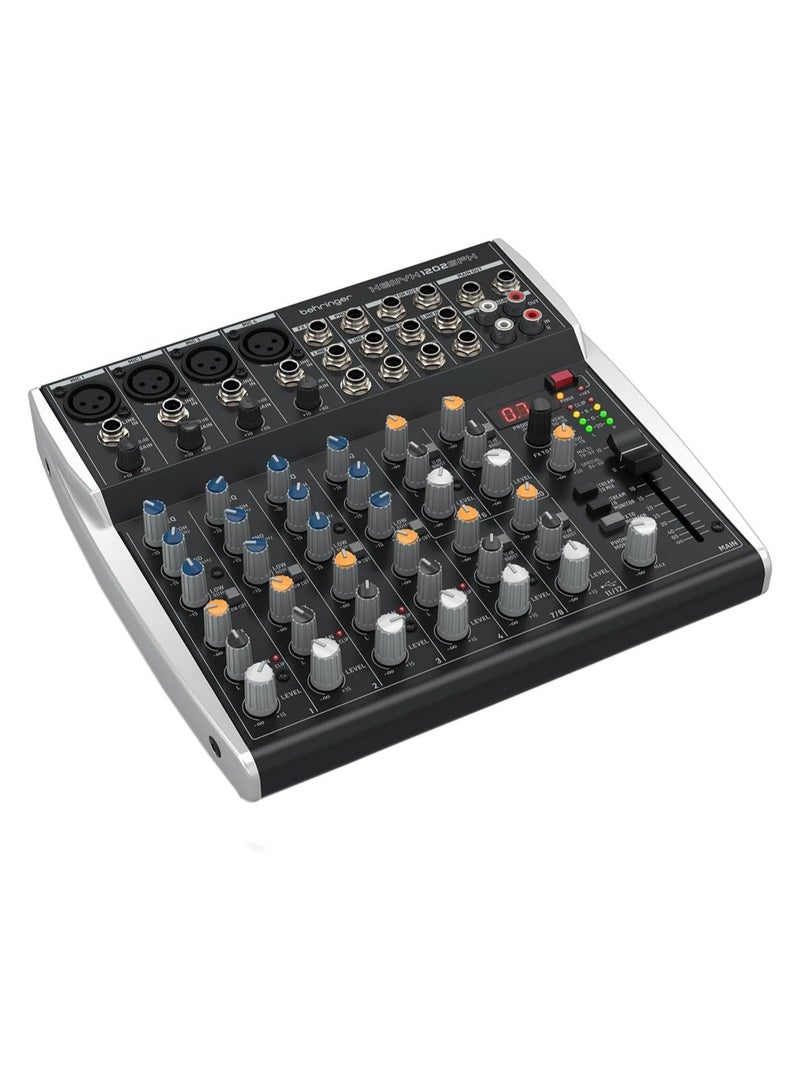 Behringer Mixer Audio 12 CH (4Mono & 4 Stereo) w/ FX Processor and USB Streaming Interface 1202SFX - Image 3