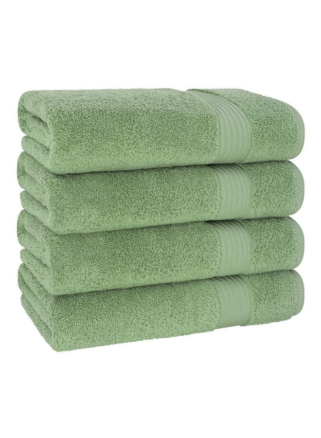 Cotton Paradise Cotton Paradise 100% Cotton 4 Piece Bath Towels for Bathroom  - Image 5