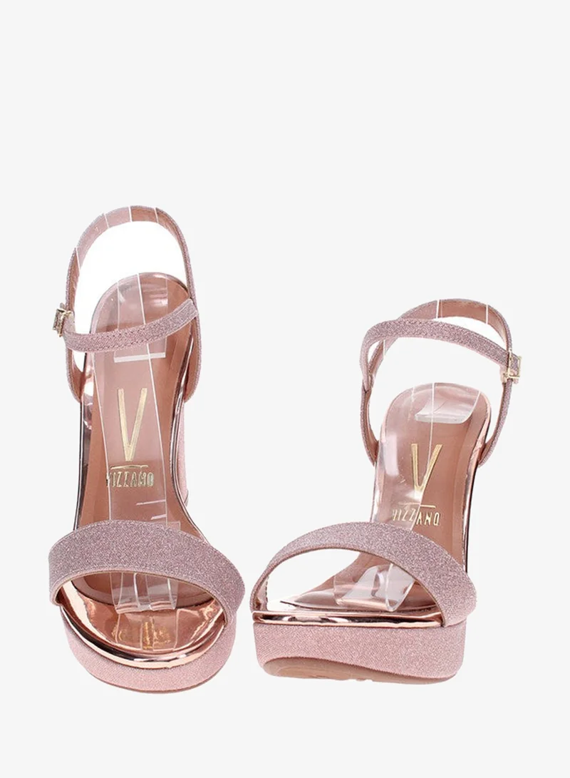 VIZZANO Rose Gold Vizzano Ladies High Heel Sandals Rose Gold | Made In Brazil for Women | Best Price UAE
