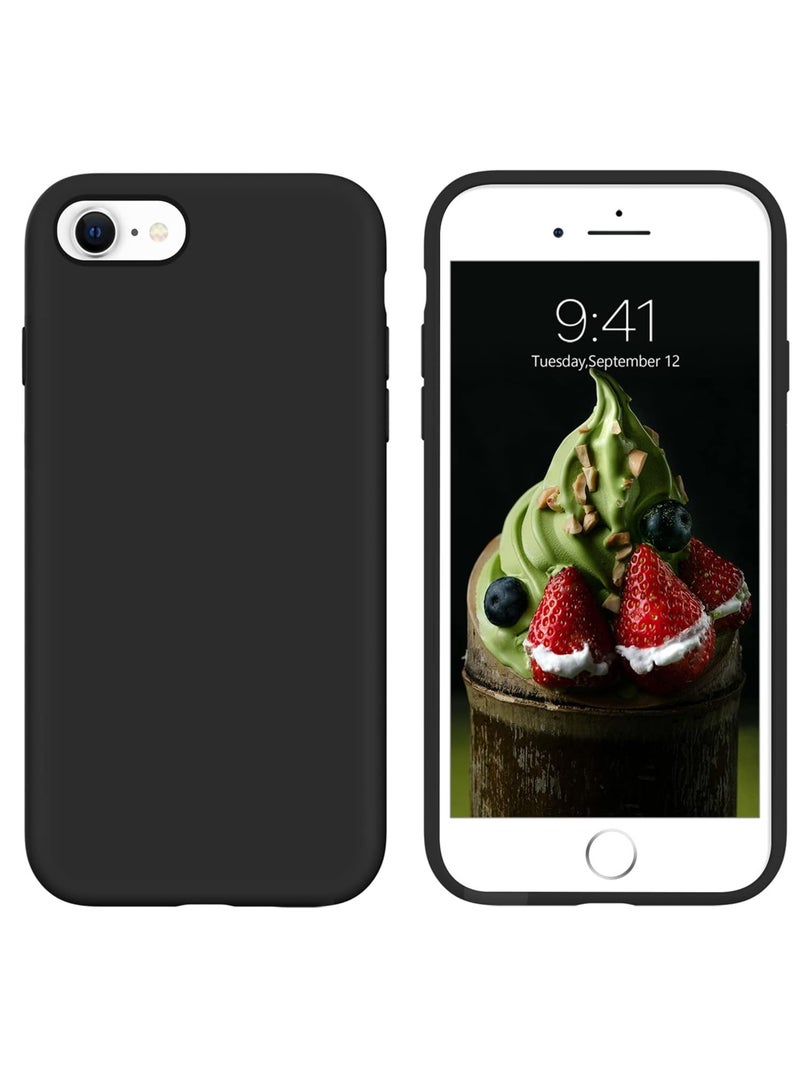 MIGOFAST iPhone SE Case 2022 2020 iPhone 8 Case iPhone 7 Case Non-slip Liquid Silicone Gel Rubber Bumper Phone Case Soft Microfiber Lining Hard Shockproof Protective Case Cover - Image 1