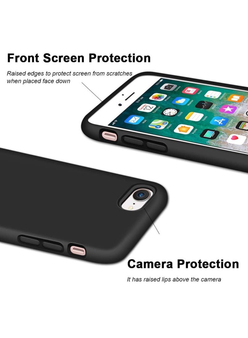 MIGOFAST iPhone SE Case 2022 2020 iPhone 8 Case iPhone 7 Case Non-slip Liquid Silicone Gel Rubber Bumper Phone Case Soft Microfiber Lining Hard Shockproof Protective Case Cover - Image 4