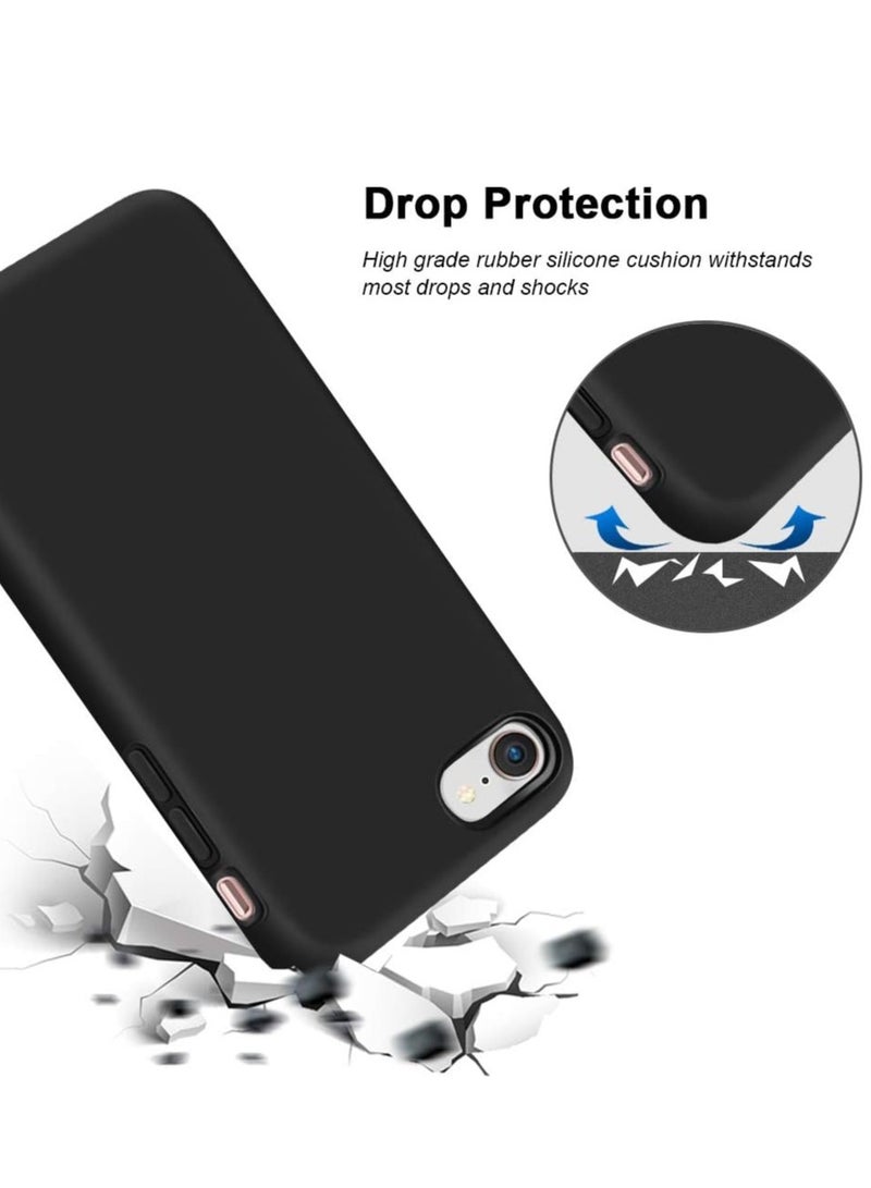 MIGOFAST iPhone SE Case 2022 2020 iPhone 8 Case iPhone 7 Case Non-slip Liquid Silicone Gel Rubber Bumper Phone Case Soft Microfiber Lining Hard Shockproof Protective Case Cover - Image 3