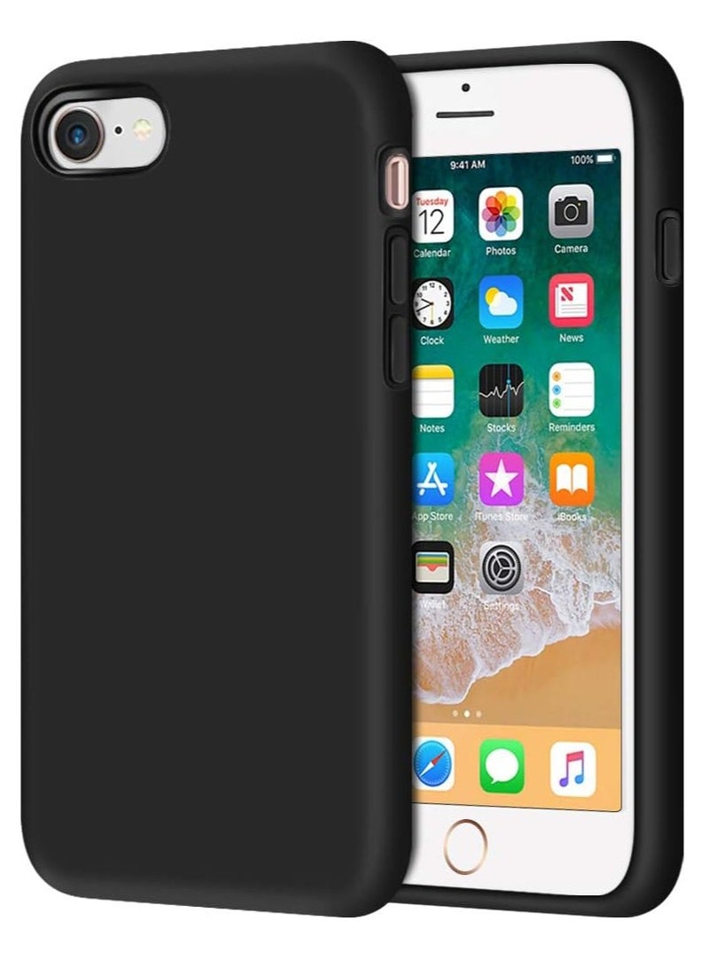 MIGOFAST iPhone SE Case 2022 2020 iPhone 8 Case iPhone 7 Case Non-slip Liquid Silicone Gel Rubber Bumper Phone Case Soft Microfiber Lining Hard Shockproof Protective Case Cover - Image 2