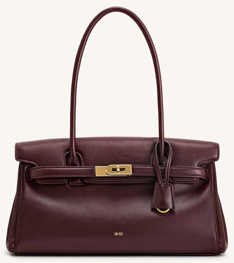 جي دبليو بي JW PEI Yara حامل يد أحادي للمرأة 2025 تصميم جديد نيك - أحمر النبيذ - Image 1