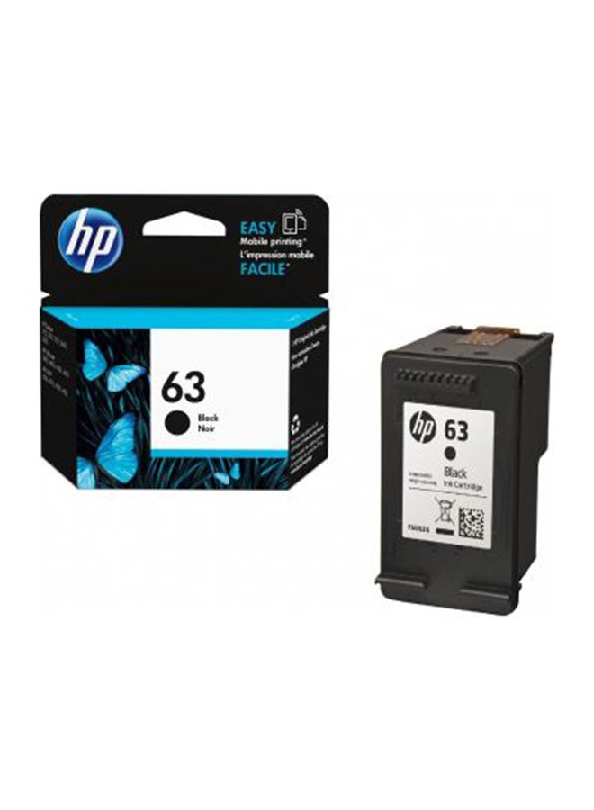 HP خرطوشة حبر 63 أسود - Image 1