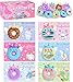 YEGEER Valentines Day Gifts for Kids Valentines Unicorn Donut Erasers with Cards Classroom Exchange Prizes Party Favors Ideal Valentine Gifts for Boys Girls School Classroom Prize Exchange Donut - Image 2