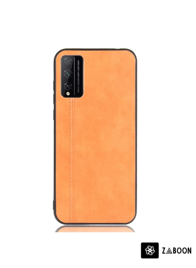 Zaboon Protective Case Cover For Huawei Honor Play 4T Pro Shockproof Sewing Cow Pattern Skin PC + PU + TPU Case - Image 2