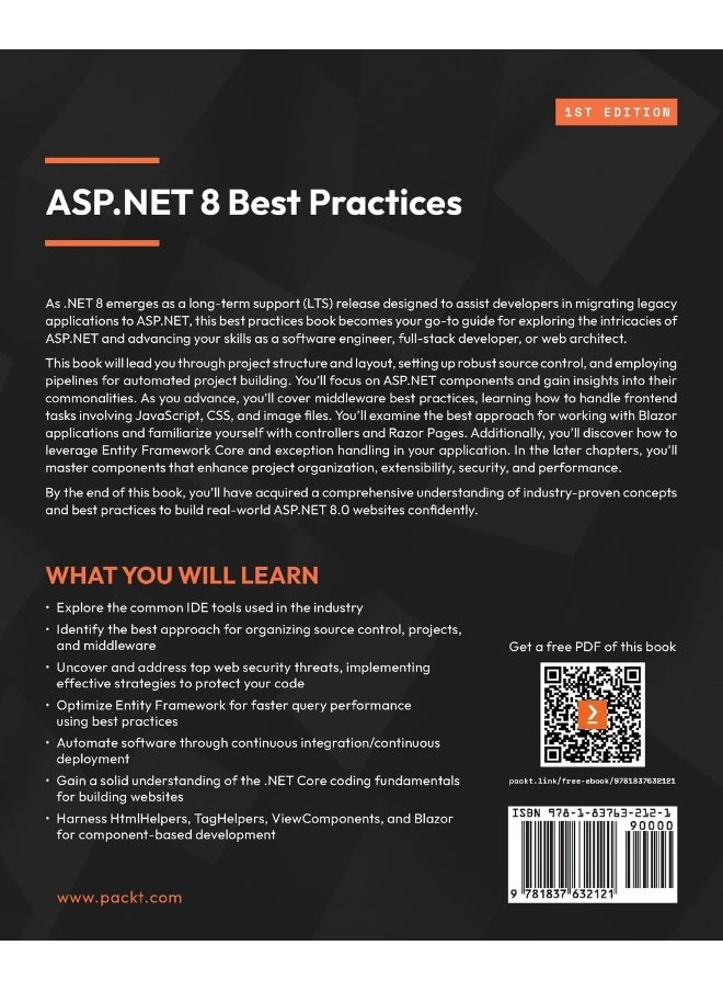 ASP.NET 8 Best Practices: Explore techniques, patterns, and practices to develop effective large-scale .NET web apps  - Image 2
