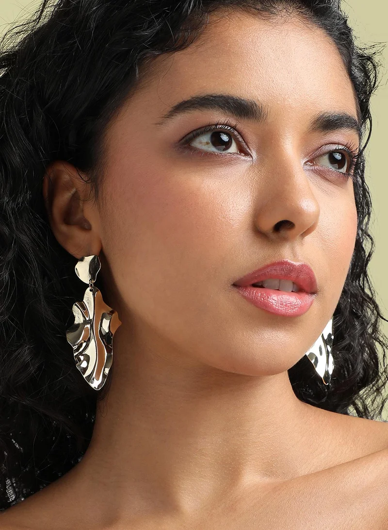 SOHI Textured Minimal Artificial Drop Earring Jewellery