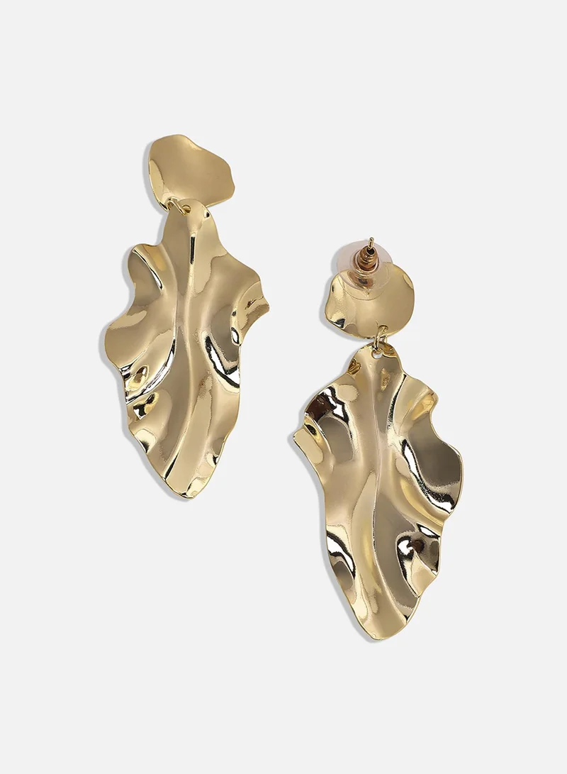 SOHI Textured Minimal Artificial Drop Earring Jewellery